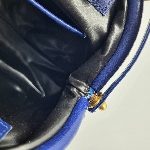 Lancetti vintage small blue snap closure small shoulder bag - Picture 9 of 14